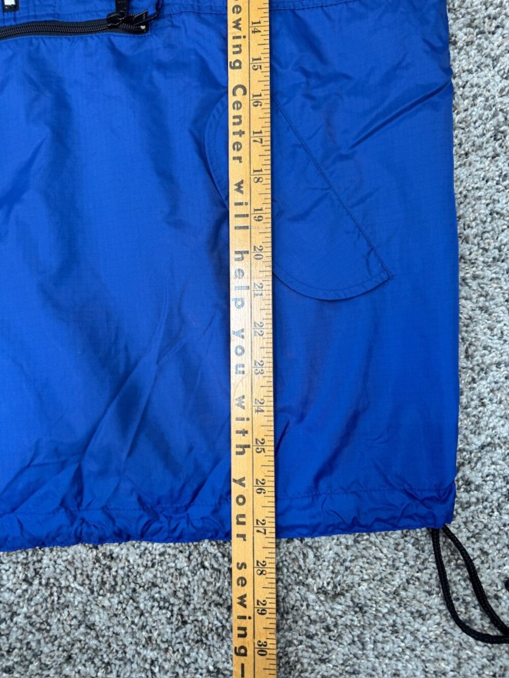 Vintage GAP Factory Store Anorak Men’s M Blue Hooded Made in Russia Ripstop - Picture 10 of 13